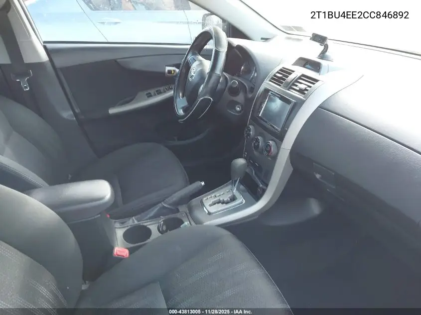 2T1BU4EE2CC846892 2012 Toyota Corolla S