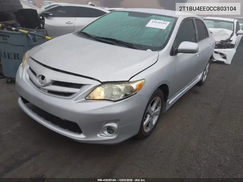 2T1BU4EE0CC803104 2012 Toyota Corolla S