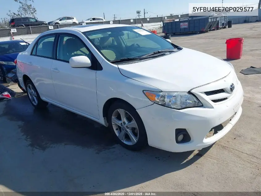 5YFBU4EE7CP029577 2012 Toyota Corolla Le