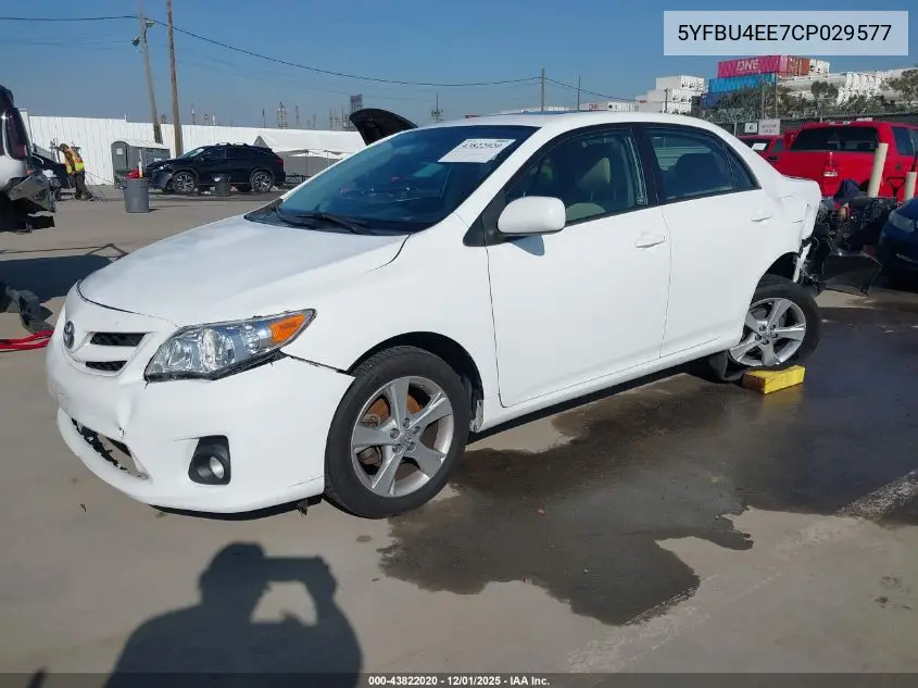 5YFBU4EE7CP029577 2012 Toyota Corolla Le