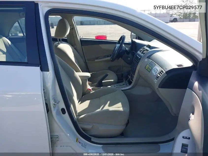 5YFBU4EE7CP029577 2012 Toyota Corolla Le