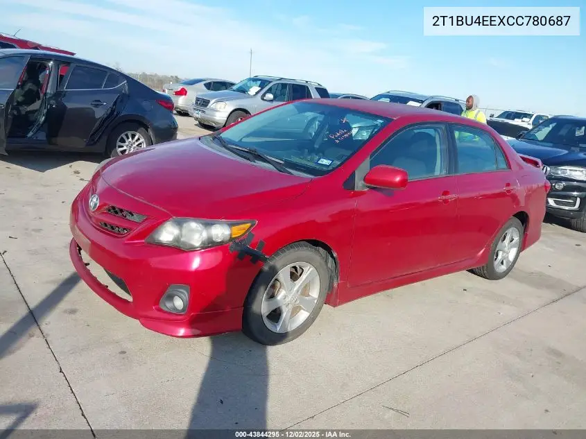 2T1BU4EEXCC780687 2012 Toyota Corolla S