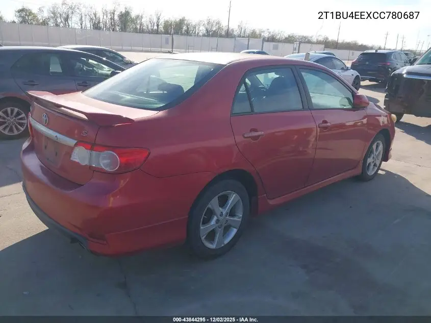 2T1BU4EEXCC780687 2012 Toyota Corolla S