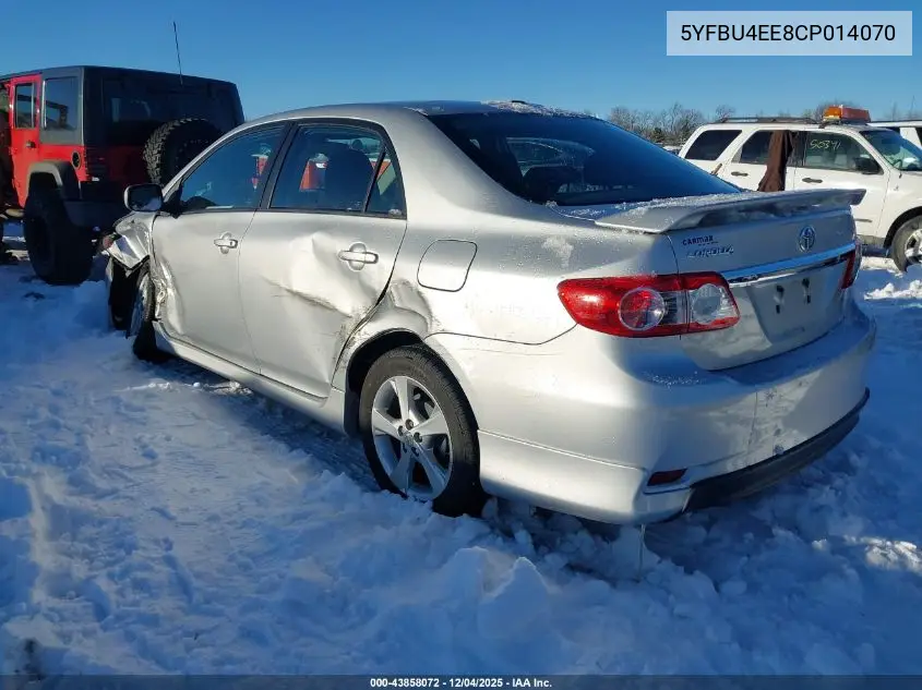 5YFBU4EE8CP014070 2012 Toyota Corolla S