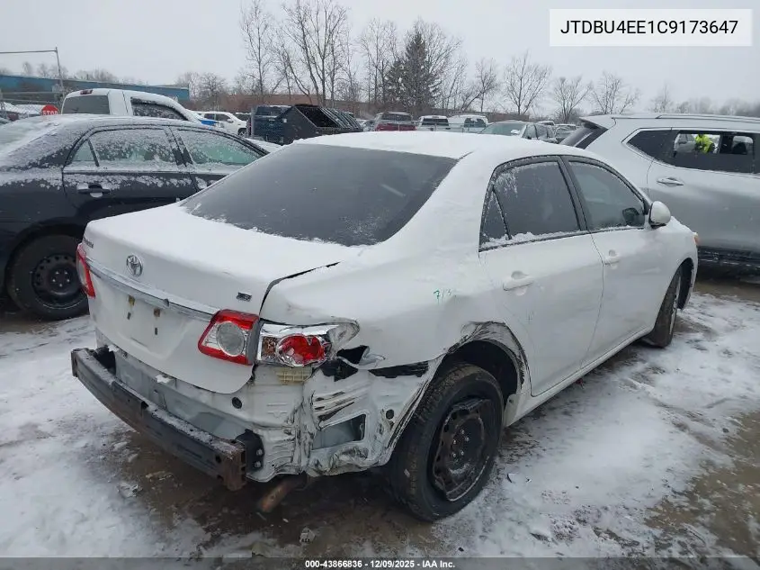 JTDBU4EE1C9173647 2012 Toyota Corolla Le