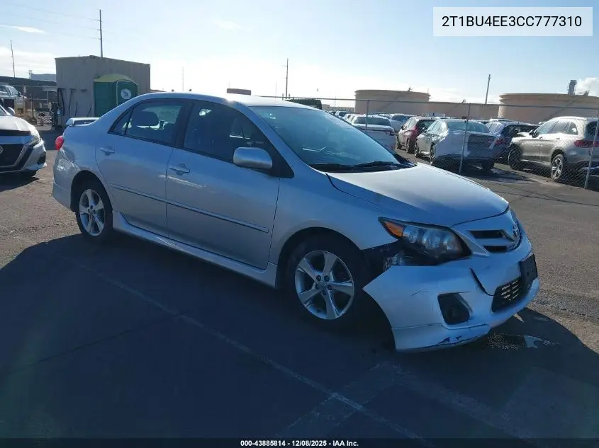 2T1BU4EE3CC777310 2012 Toyota Corolla S