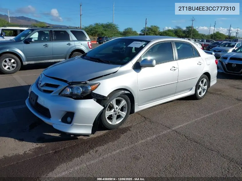2T1BU4EE3CC777310 2012 Toyota Corolla S
