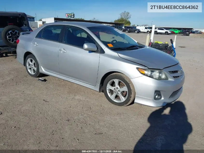 2T1BU4EE8CC864362 2012 Toyota Corolla S