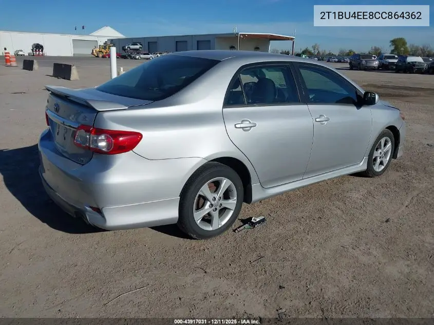 2T1BU4EE8CC864362 2012 Toyota Corolla S