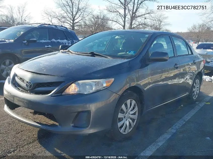 2T1BU4EE3CC782751 2012 Toyota Corolla Le