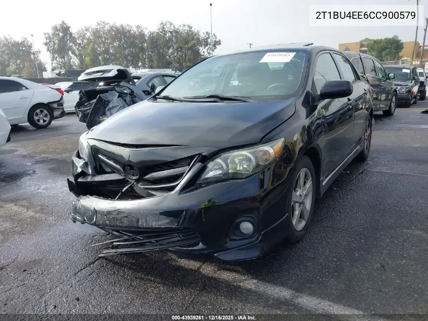 2T1BU4EE6CC900579 2012 Toyota Corolla S