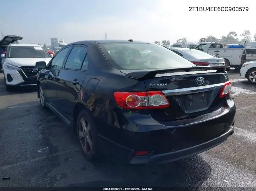 2T1BU4EE6CC900579 2012 Toyota Corolla S