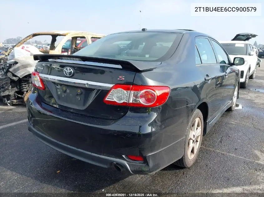 2T1BU4EE6CC900579 2012 Toyota Corolla S
