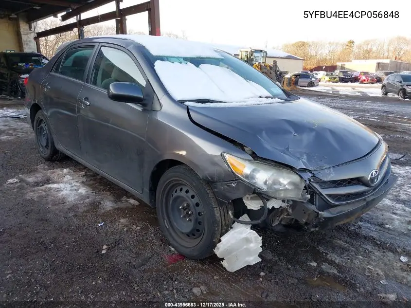 5YFBU4EE4CP056848 2012 Toyota Corolla Le