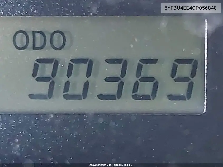 5YFBU4EE4CP056848 2012 Toyota Corolla Le