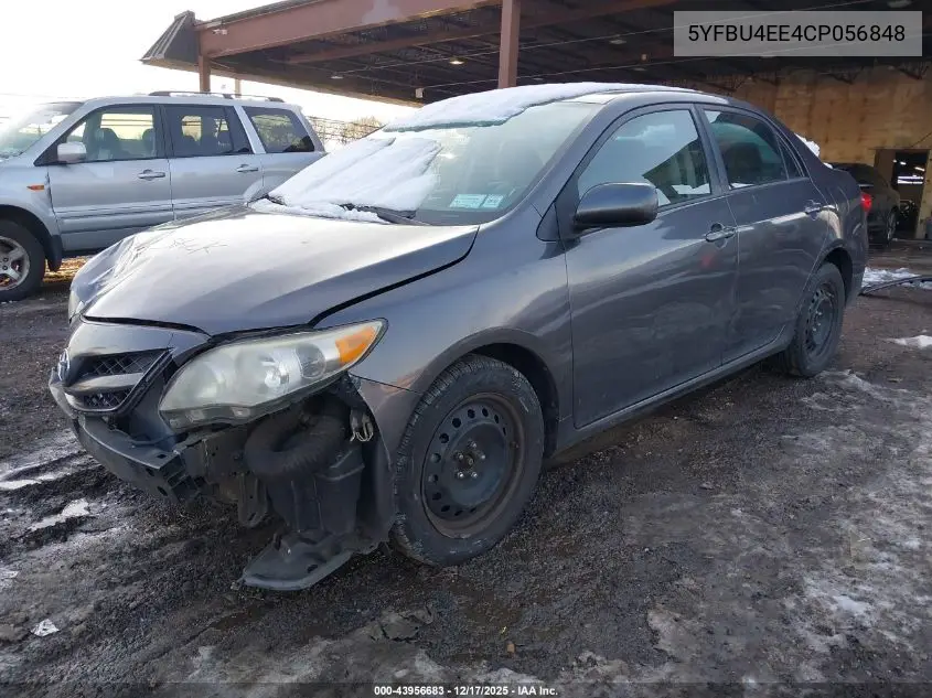 5YFBU4EE4CP056848 2012 Toyota Corolla Le