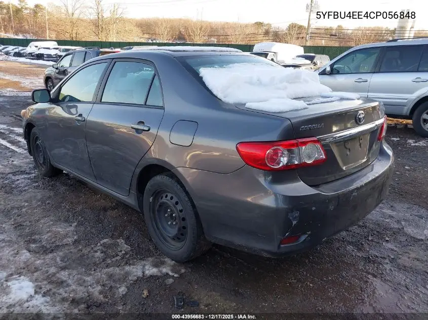 5YFBU4EE4CP056848 2012 Toyota Corolla Le