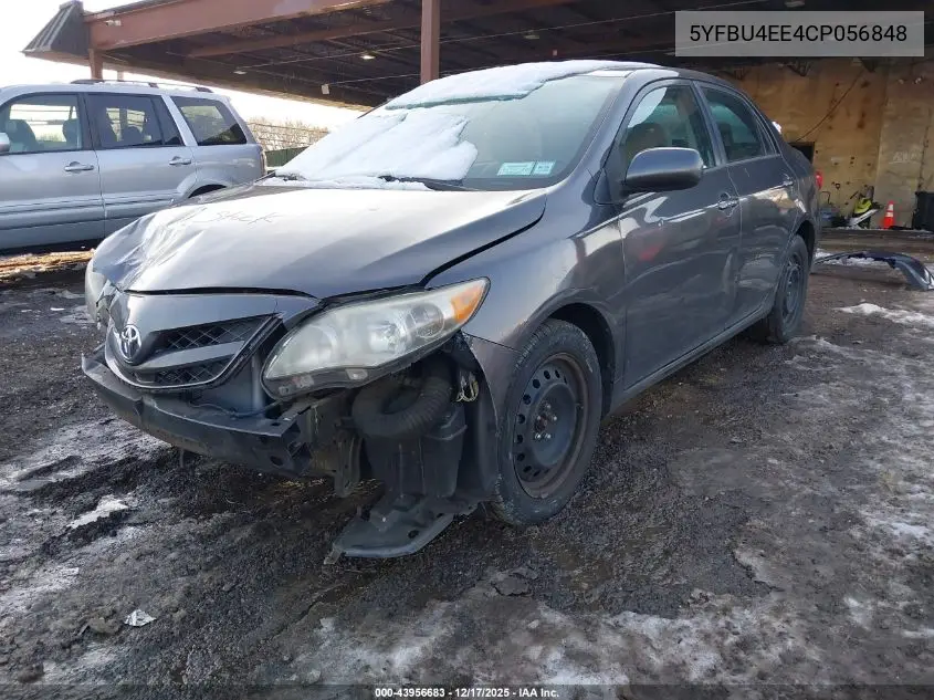 5YFBU4EE4CP056848 2012 Toyota Corolla Le