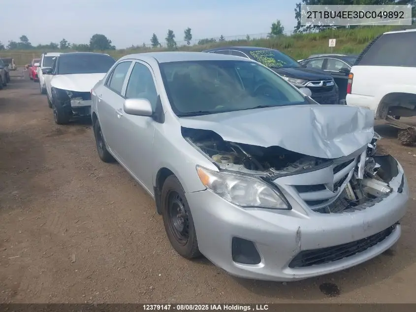 2T1BU4EE3DC049892 2013 Toyota Corolla Ce