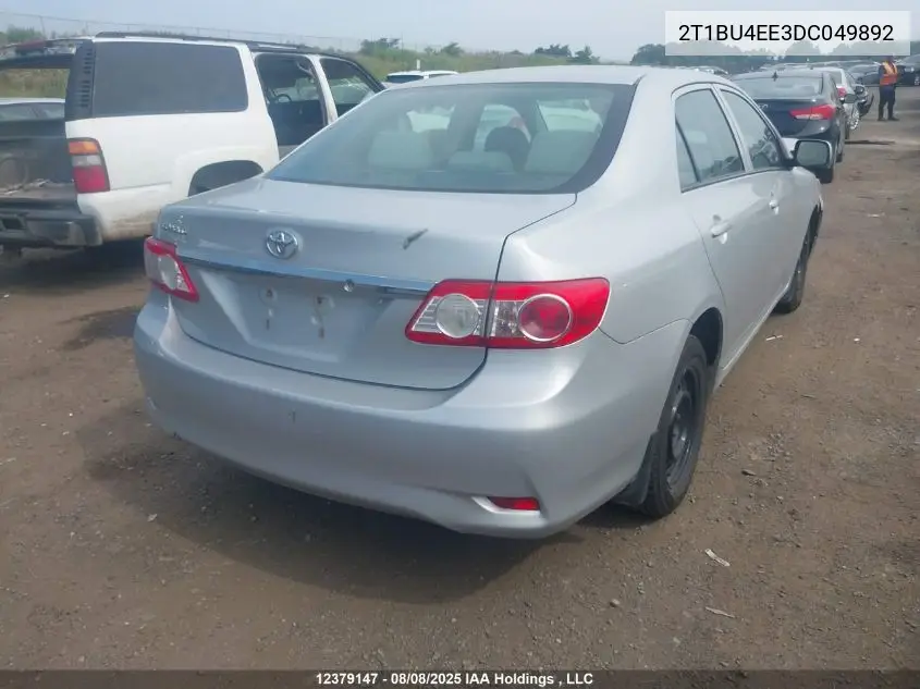 2T1BU4EE3DC049892 2013 Toyota Corolla Ce