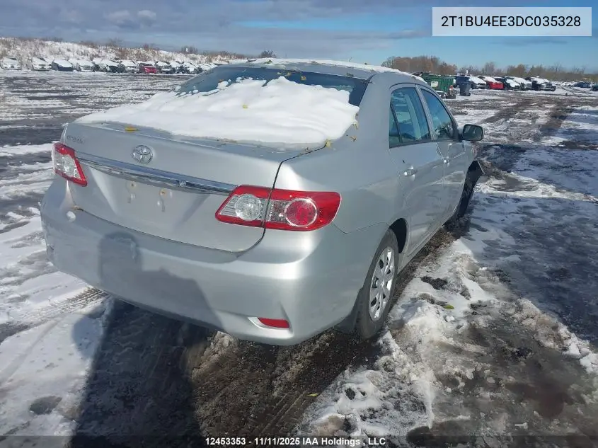 2T1BU4EE3DC035328 2013 Toyota Corolla Ce