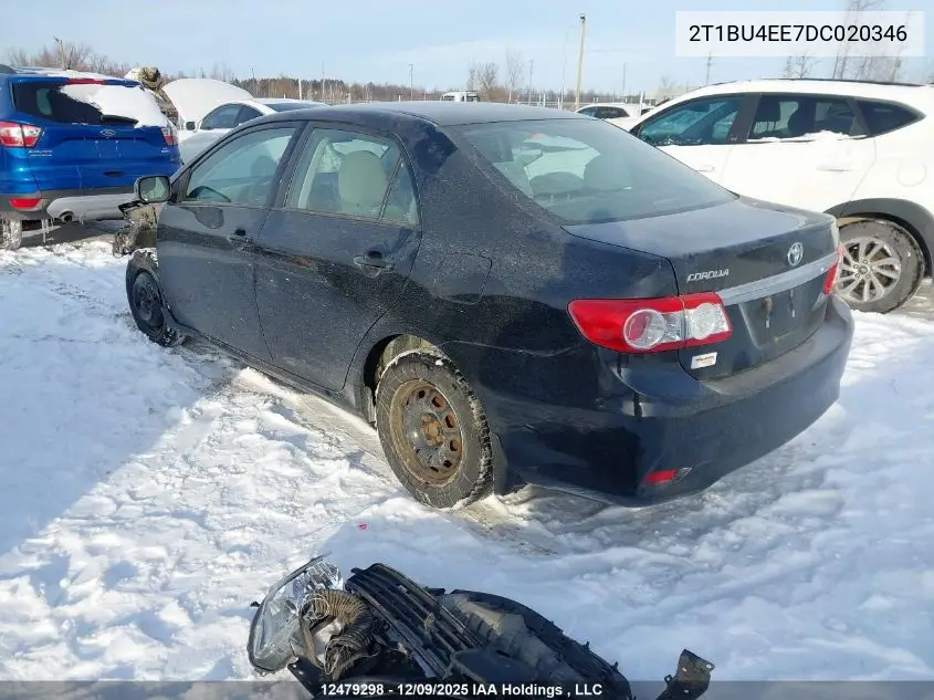 2T1BU4EE7DC020346 2013 Toyota Corolla S/Le