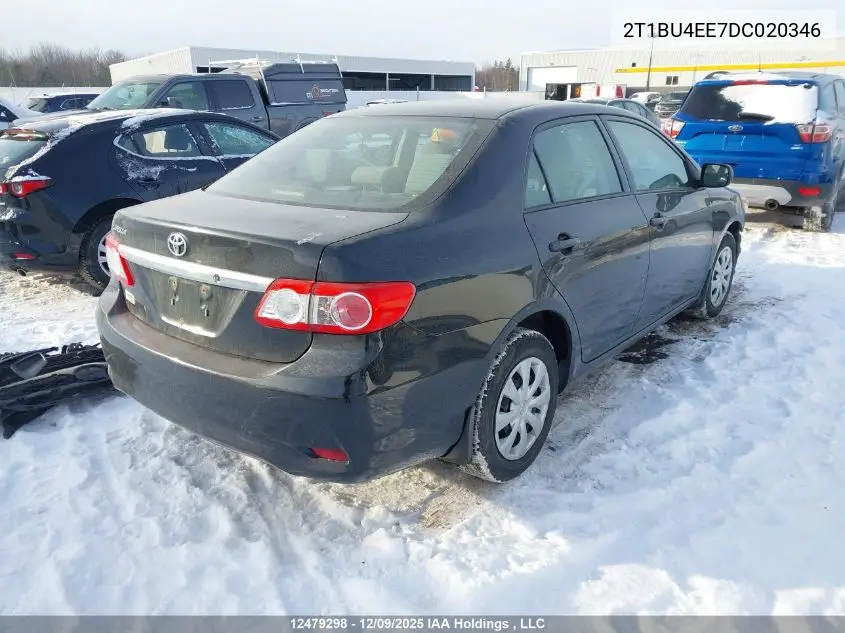 2T1BU4EE7DC020346 2013 Toyota Corolla S/Le