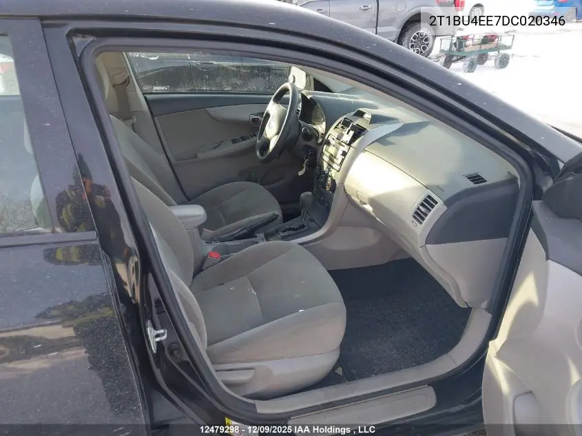2T1BU4EE7DC020346 2013 Toyota Corolla S/Le