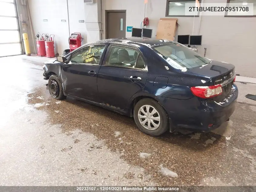 2T1BU4EE2DC951708 2013 Toyota Corolla Ce