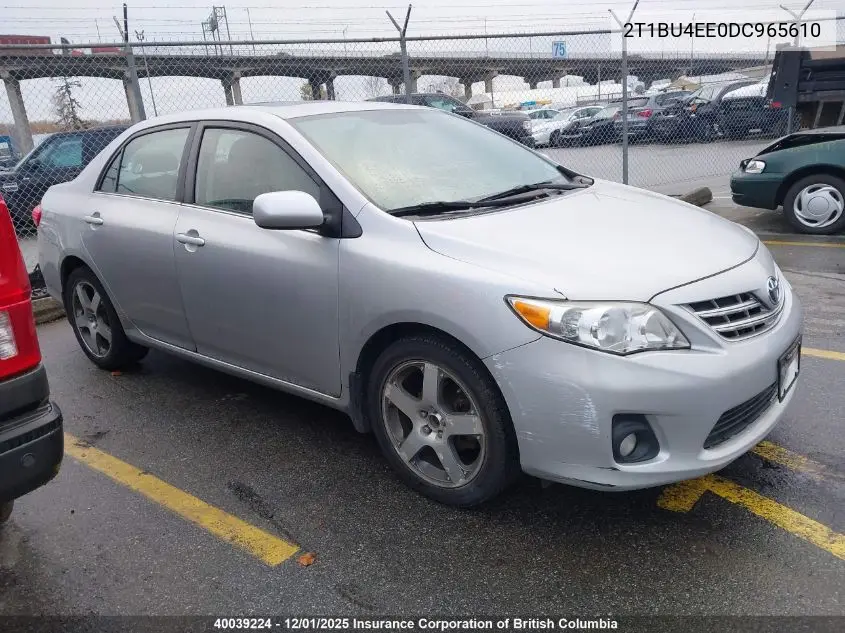 2T1BU4EE0DC965610 2013 Toyota Corolla S/Le