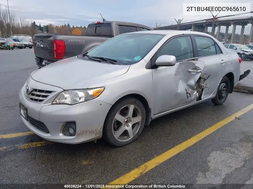 2T1BU4EE0DC965610 2013 Toyota Corolla S/Le