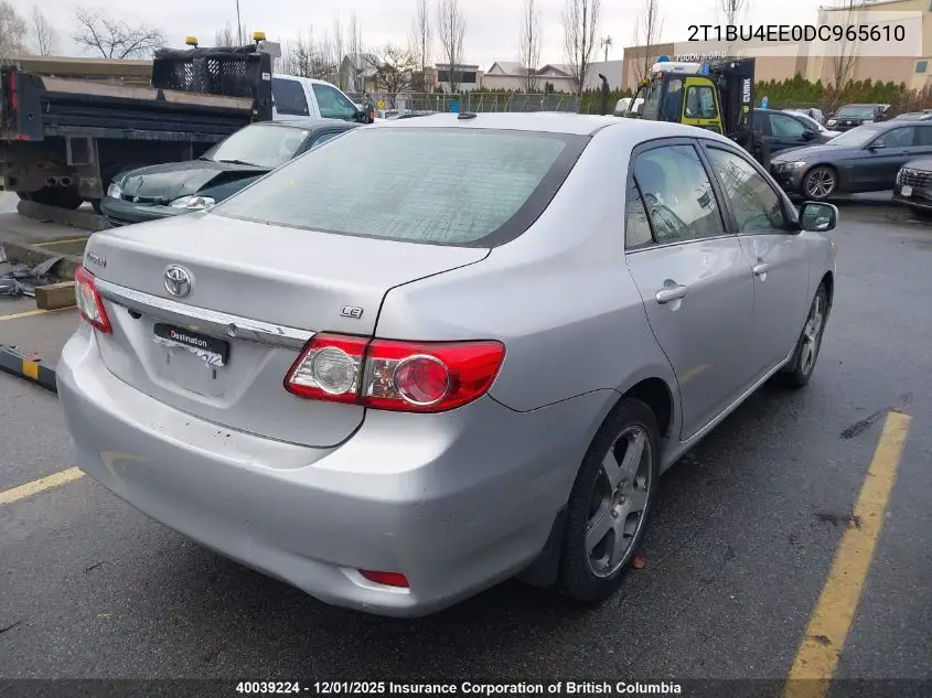 2T1BU4EE0DC965610 2013 Toyota Corolla S/Le