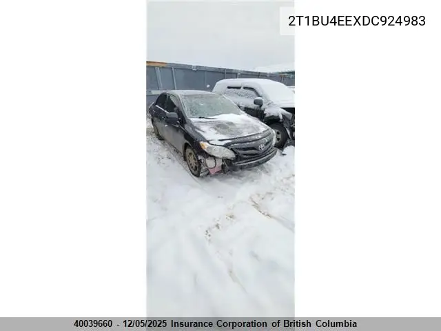 2T1BU4EEXDC924983 2013 Toyota Corolla S/Le