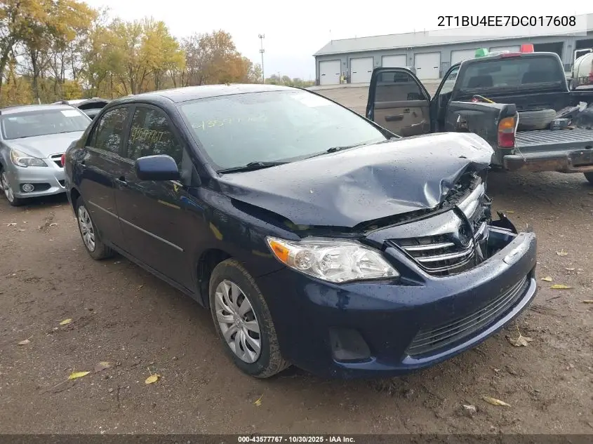 2T1BU4EE7DC017608 2013 Toyota Corolla Le