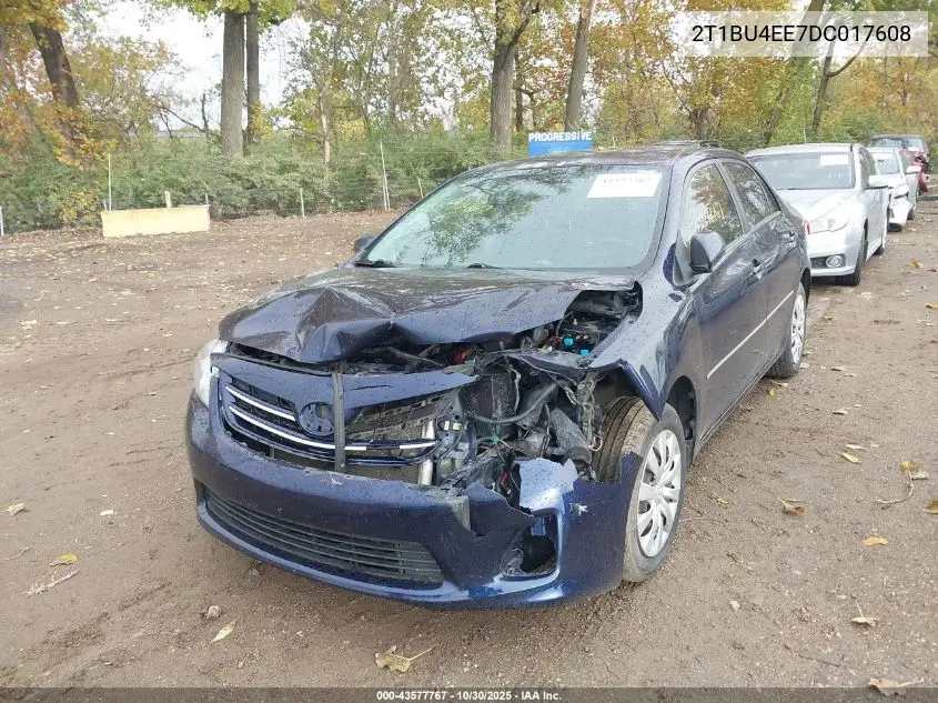 2T1BU4EE7DC017608 2013 Toyota Corolla Le