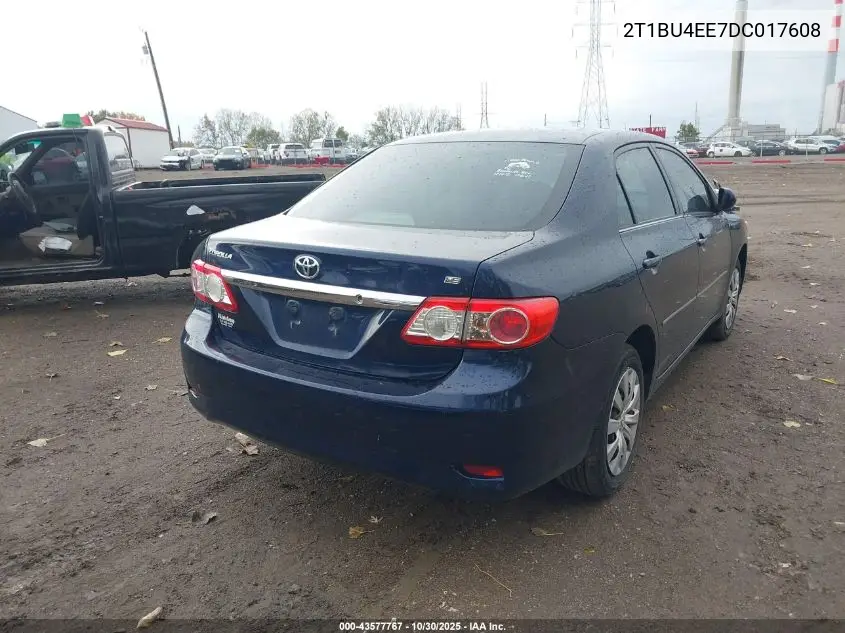 2T1BU4EE7DC017608 2013 Toyota Corolla Le