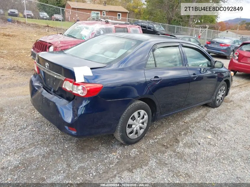 2T1BU4EE8DC092849 2013 Toyota Corolla S/Le