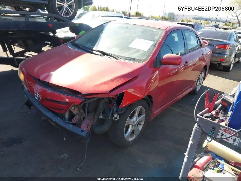 5YFBU4EE2DP206800 2013 Toyota Corolla S