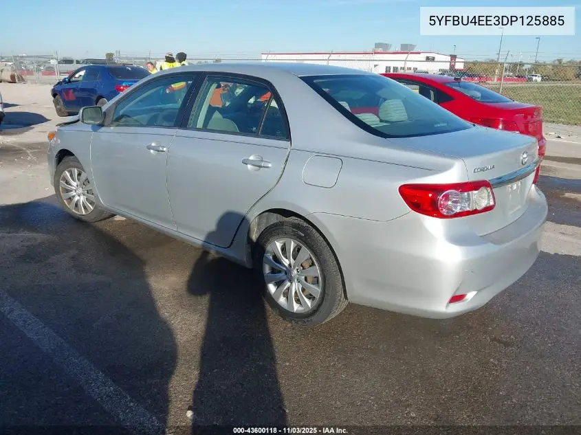 5YFBU4EE3DP125885 2013 Toyota Corolla Le