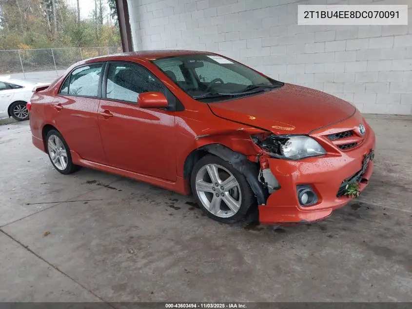 2T1BU4EE8DC070091 2013 Toyota Corolla S Special Edition