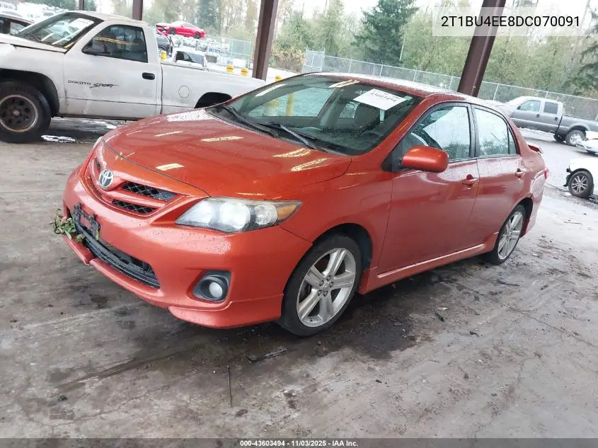2T1BU4EE8DC070091 2013 Toyota Corolla S Special Edition