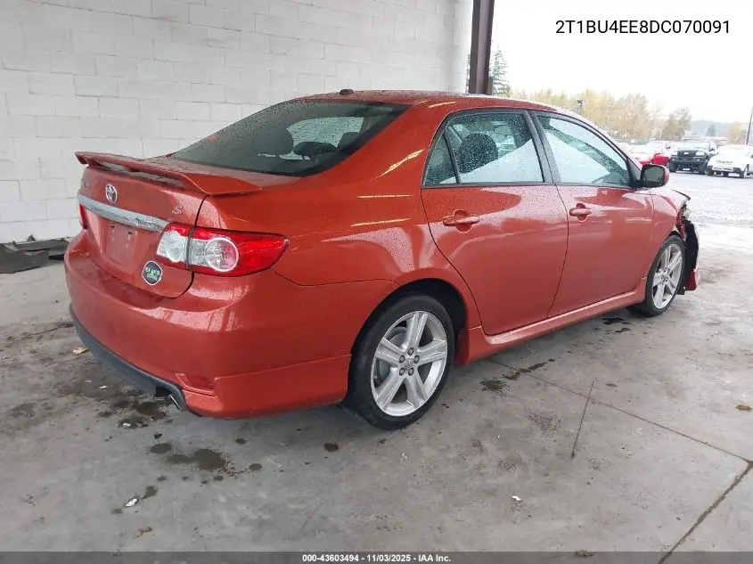 2T1BU4EE8DC070091 2013 Toyota Corolla S Special Edition