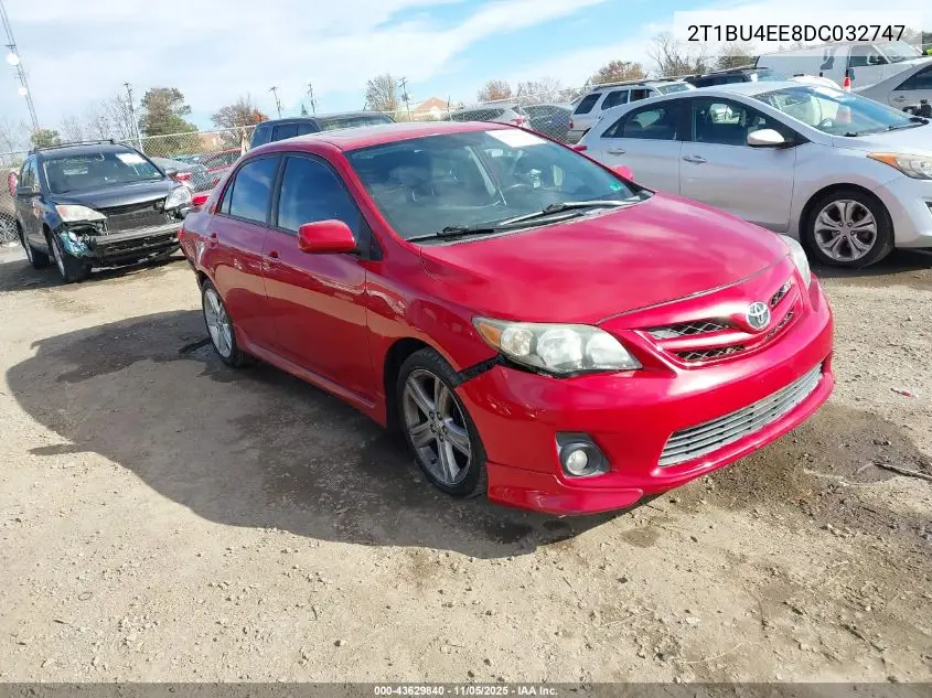 2T1BU4EE8DC032747 2013 Toyota Corolla S