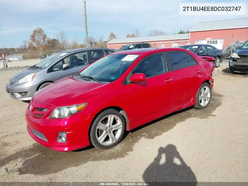 2T1BU4EE8DC032747 2013 Toyota Corolla S