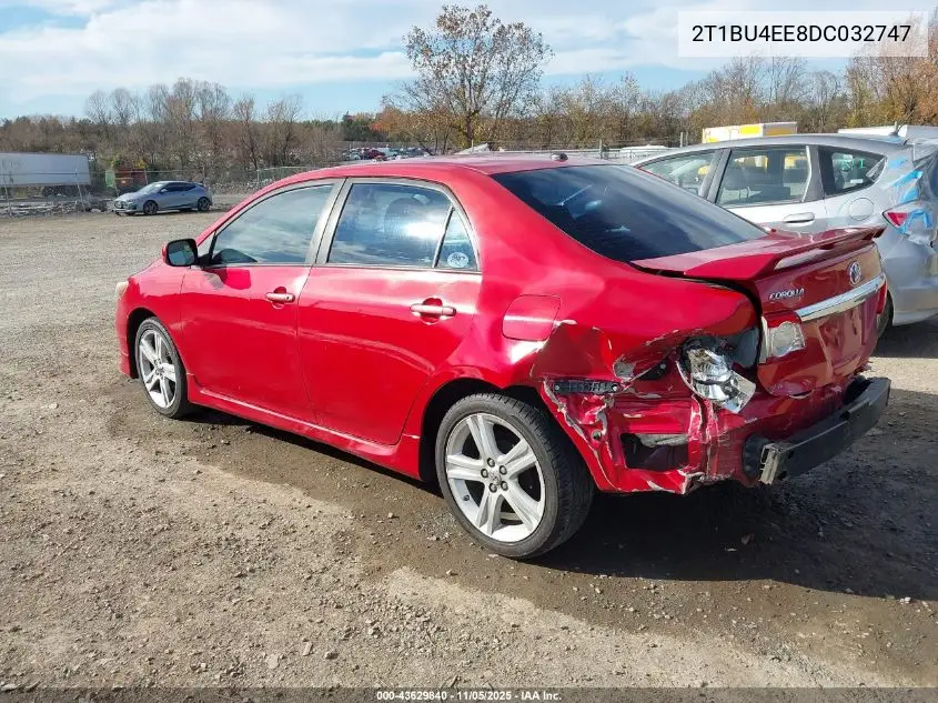 2T1BU4EE8DC032747 2013 Toyota Corolla S