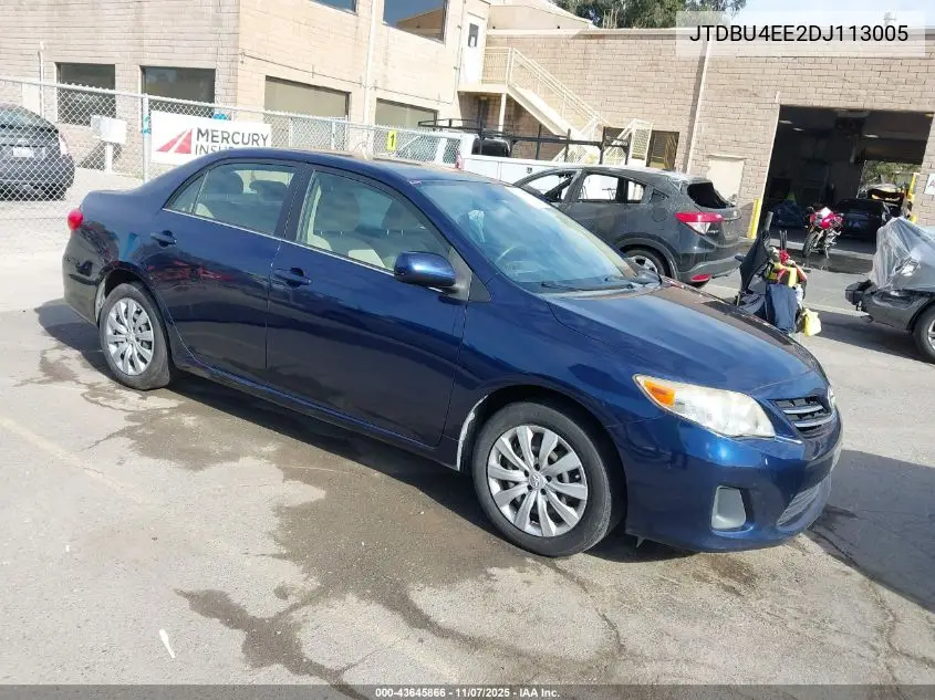 JTDBU4EE2DJ113005 2013 Toyota Corolla Le