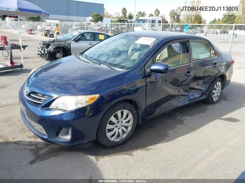 JTDBU4EE2DJ113005 2013 Toyota Corolla Le