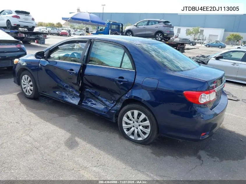 JTDBU4EE2DJ113005 2013 Toyota Corolla Le