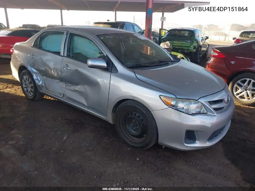5YFBU4EE4DP151864 2013 Toyota Corolla L