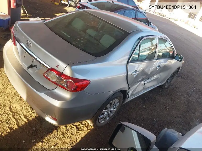 5YFBU4EE4DP151864 2013 Toyota Corolla L